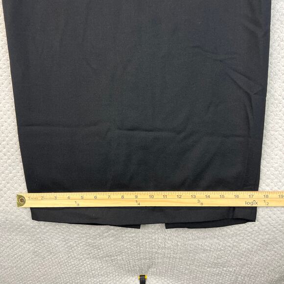 Vintage Bebe Womens 100% Wool Pencil Skirt Midi Y2K Slit Lined Made in USA Sz 4 - Picture 9 of 12